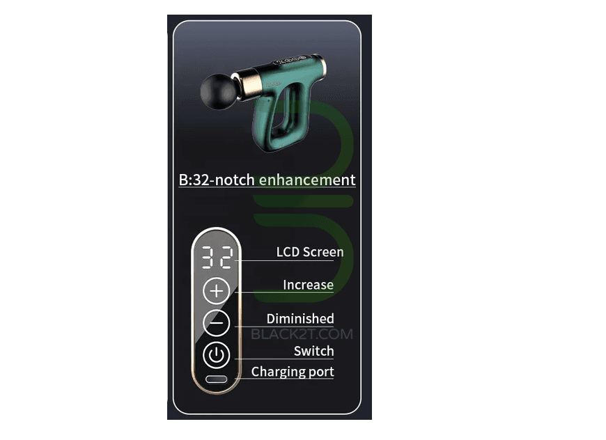 ماساژور تفنگی fascial gun مدل HB-007 — تصویر ۱۰
