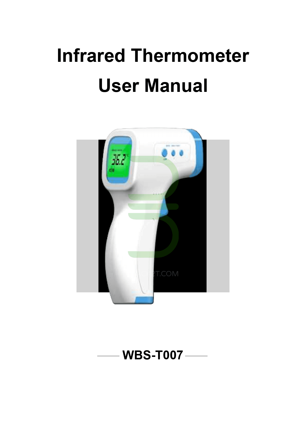 تب سنج لیزری غیر تماسی دیجیتال مدلWBS-T007 — تصویر ۲