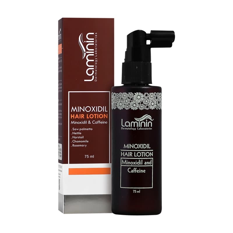 محلول تقویت کننده مو لامینین حاوی ماینوکسیدیل و کافئین حجم 75ml — تصویر ۲