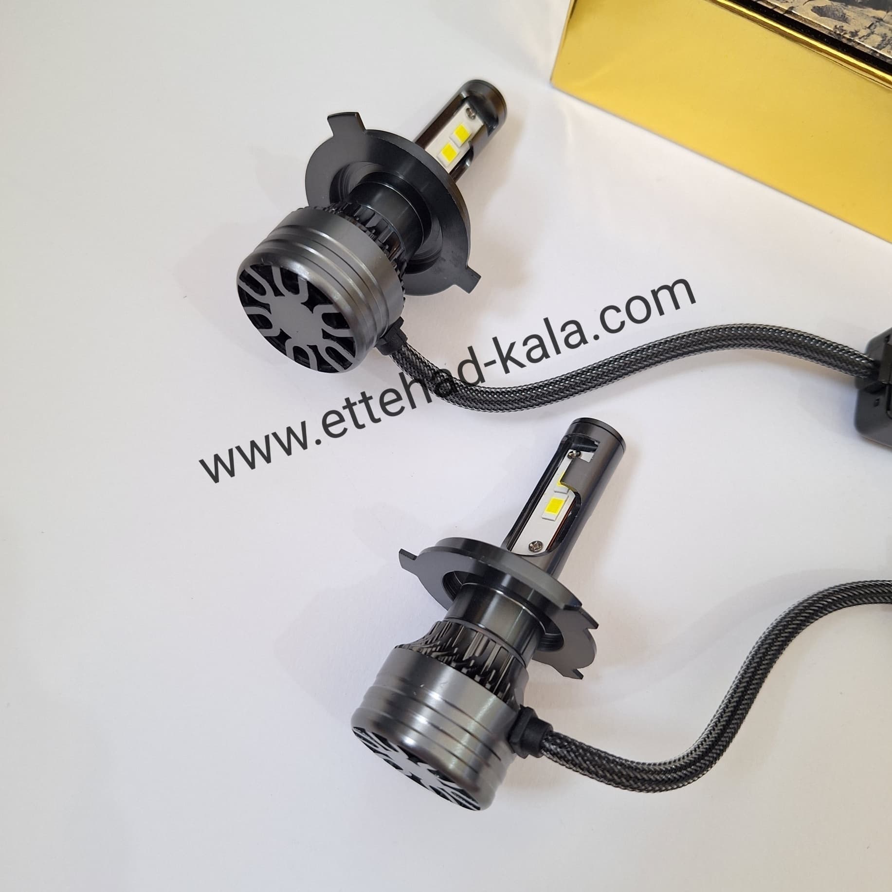 هدلایت H4 (3 خار)T55 PRO LENZO مناسب پراید-ساینا-کوییک-پژو 405-تندر — تصویر ۶