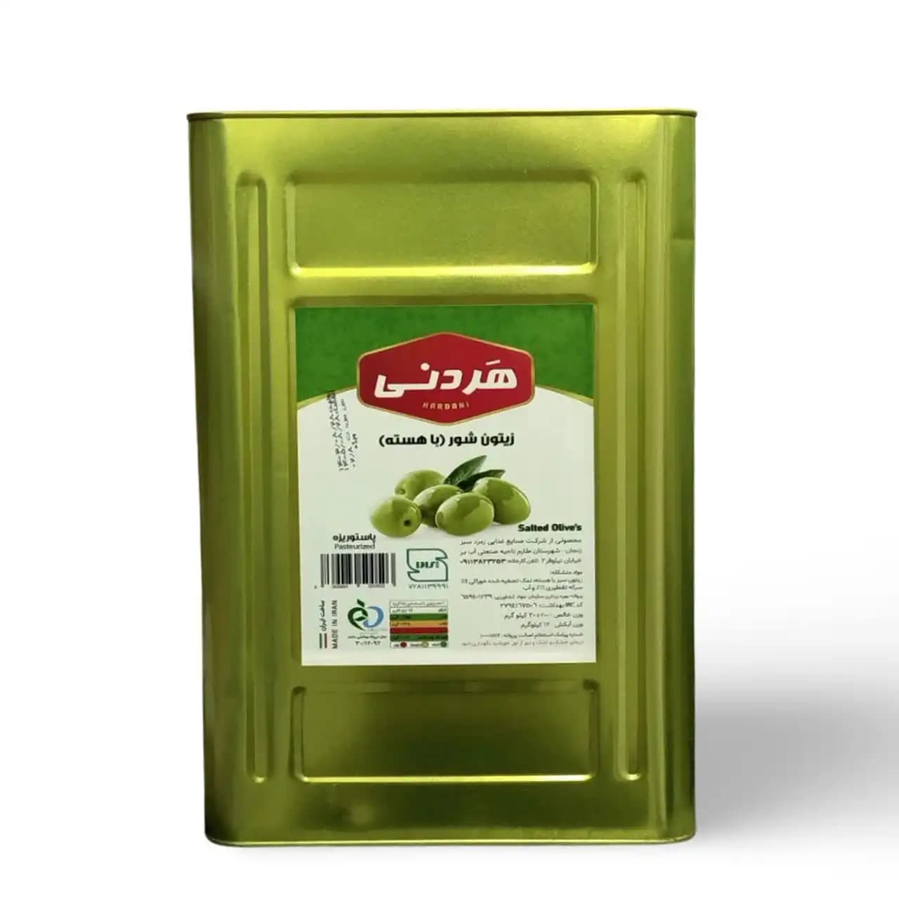 زیتون خوراکی اسلایس حلب 17 کیلویی هردنی