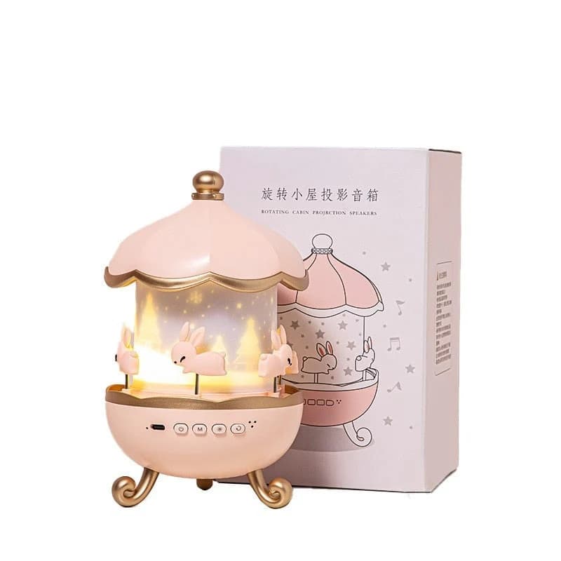 چراغ خواب پروژکتور خرگوشی Bunny Carousel Projector Night Light WH-E11 — تصویر ۷