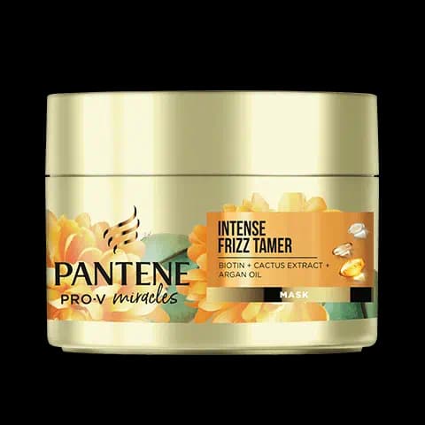 ماسک مو پنتن مدل Intense frizz tamer حاوی روغن آرگان و بیوتین