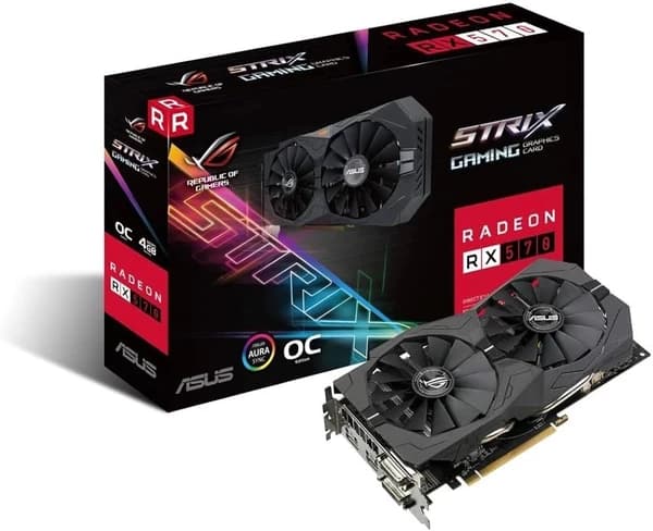 کارت گرافیک ایسوس مدل ROG Strix RX570 8G Gaming (دست دوم)