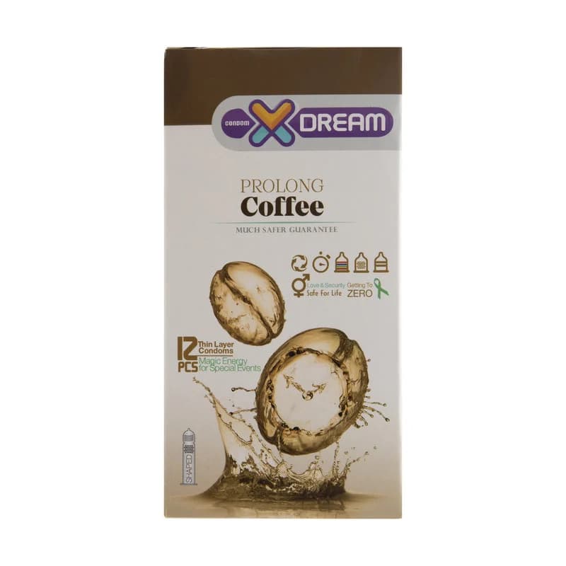 کاندوم ایکس دریم قهوه مدل Coffee بسته 12 عددی — تصویر ۲