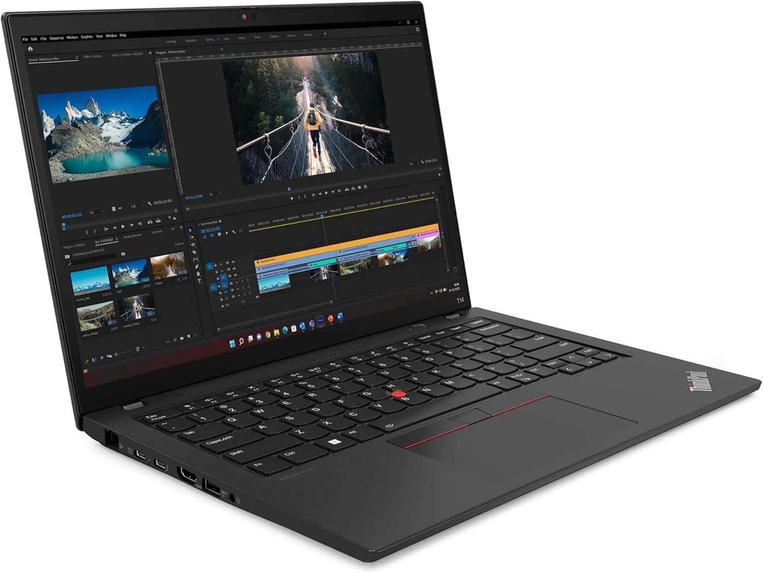 Lenovo ThinkPad T14 Gen 5 AMD | Ryzen 7 PRO 8840U | Ryzen AI | RAM 16G DDR5 | Radeon 780M — تصویر ۵