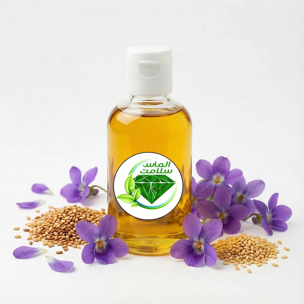 روغن بنفشه پایه کنجد اصل | 100 میلی لیتری | الماس سلامت — تصویر ۲