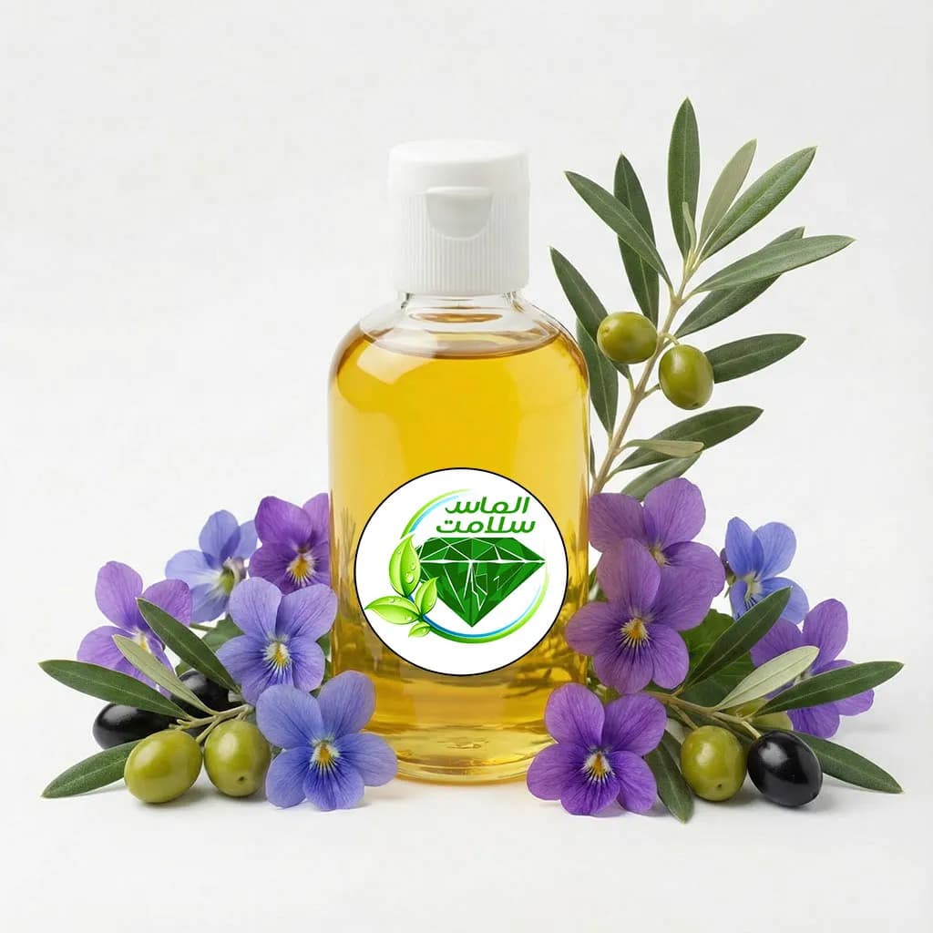 روغن بنفشه پایه زیتون اصل | 100 میلی لیتری | الماس سلامت — تصویر ۲