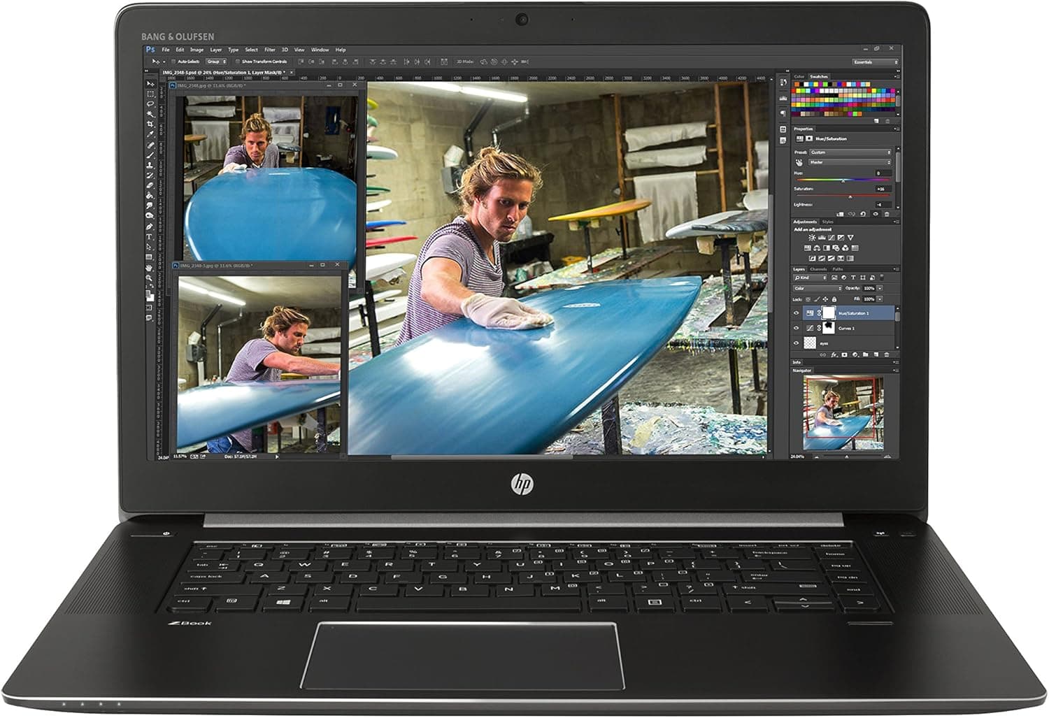 لپ تاپ استوک 15 اینچی HP مدل ZBook 15 Studio G3 Xeon |RAM 8 |SSD 256 | 4G Quadro M1000M — تصویر ۳