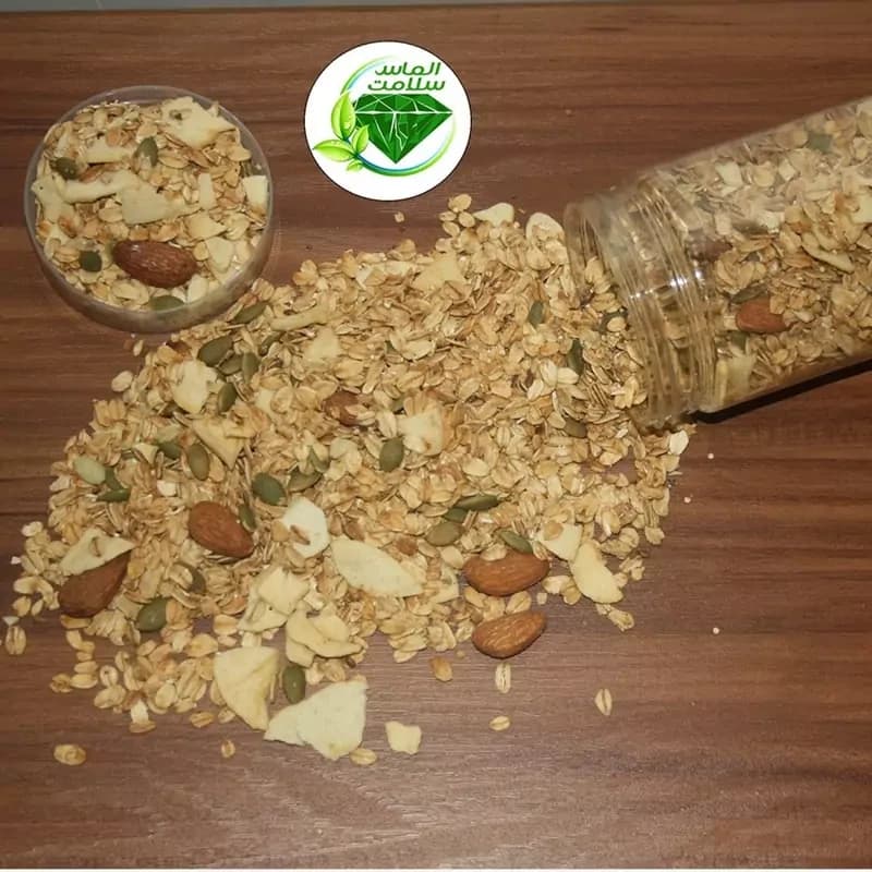 گرانولا فیت رژیمی | بدنسازی | 350 گرمی | الماس سلامت — تصویر ۴