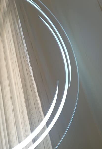 آینه گرد چراغ‌دار مدل ستاره — تصویر ۲