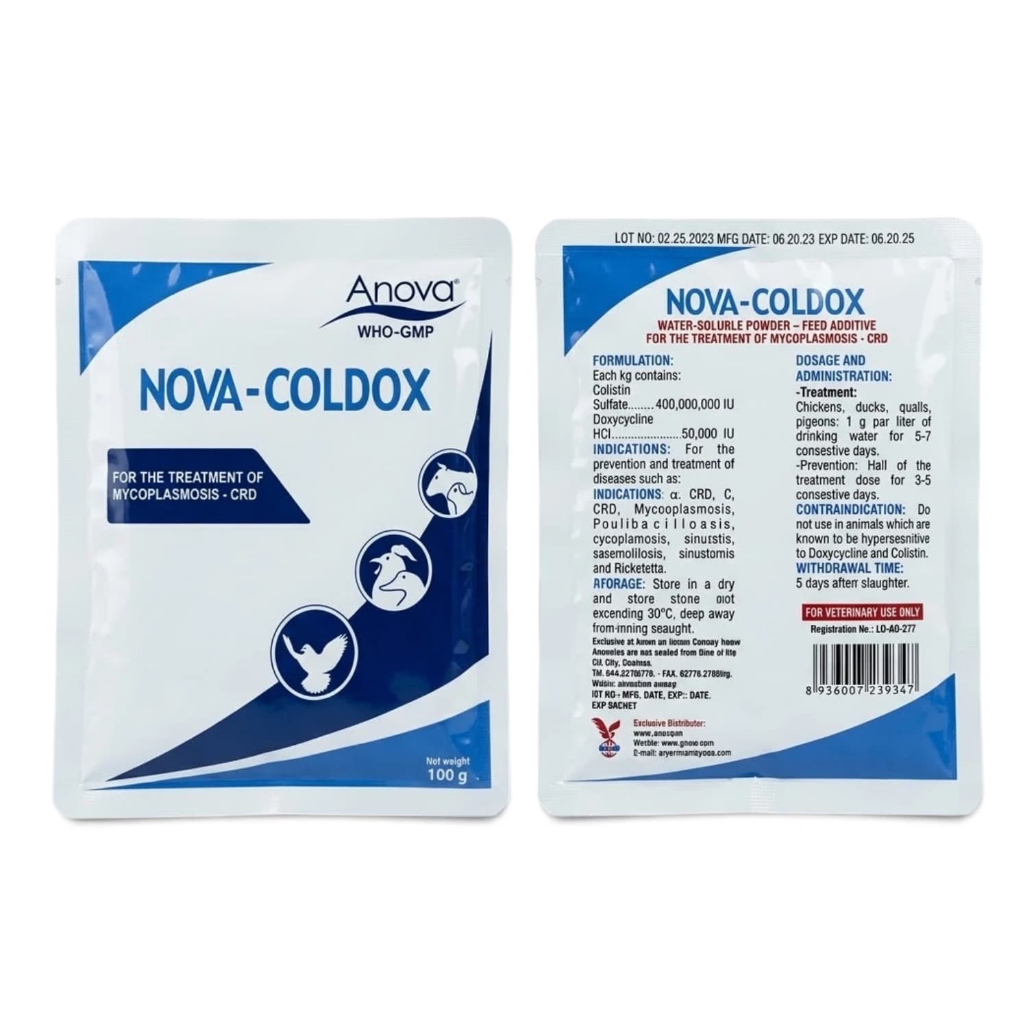 پودر محلول در آب نووا کلداکس آنووا (Nova-Coldox) — تصویر ۲
