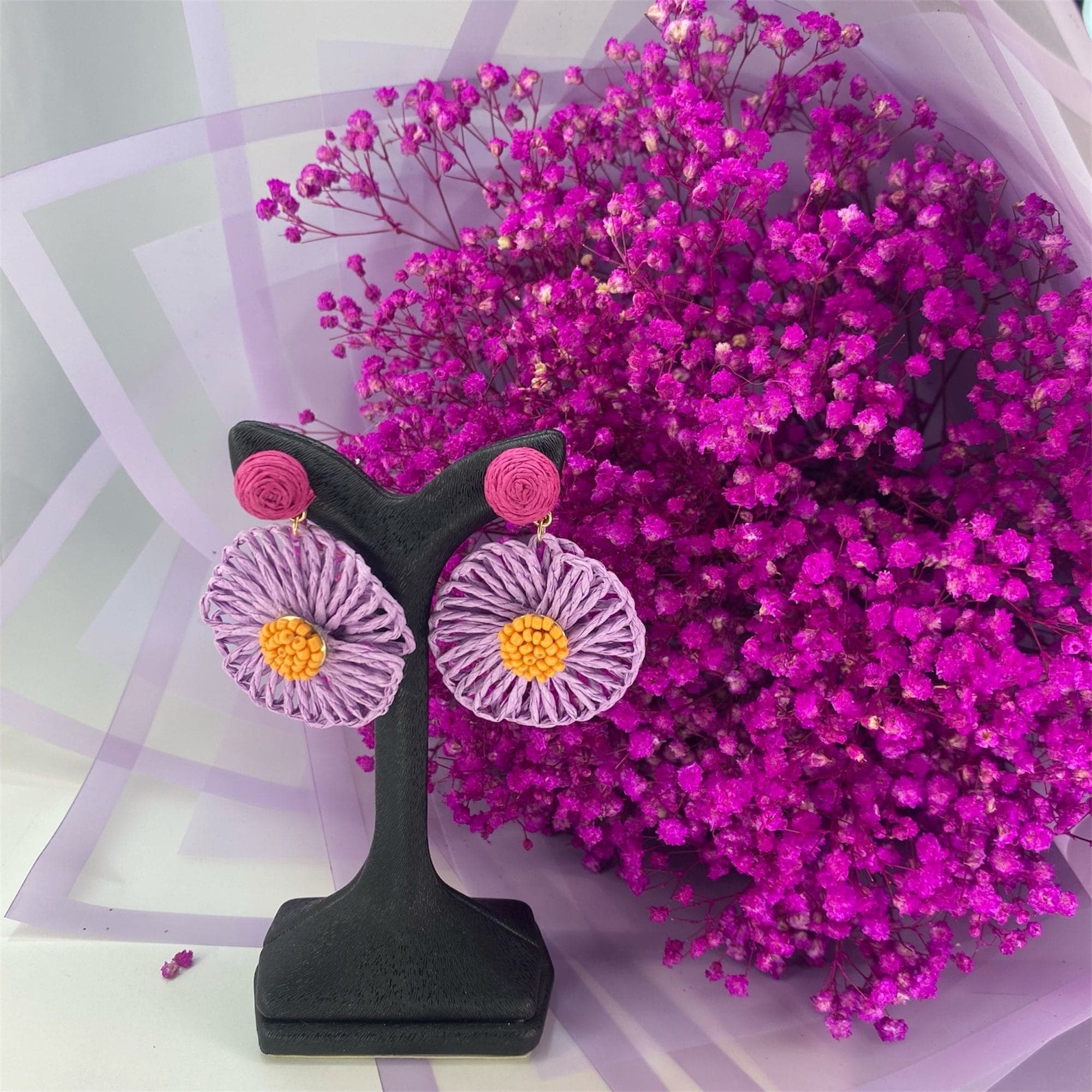گوشواره تابستانه طرح گل — تصویر ۴