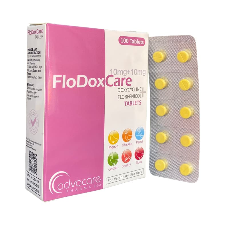 فلوداکس کر Folodox Care | قرص تنفسی کبوتر — تصویر ۳
