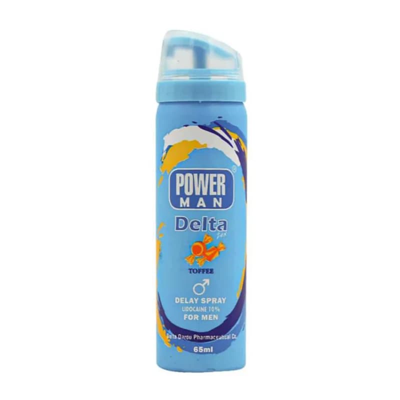 اسپری تاخیری دلتا پاورمن رایحه تافی 65ml — تصویر ۲