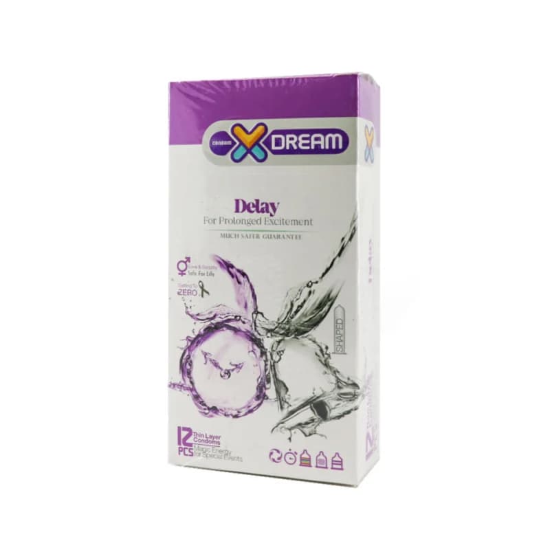کاندوم تاخیری ایکس دریم مدل Delay بسته 12 عددی — تصویر ۲
