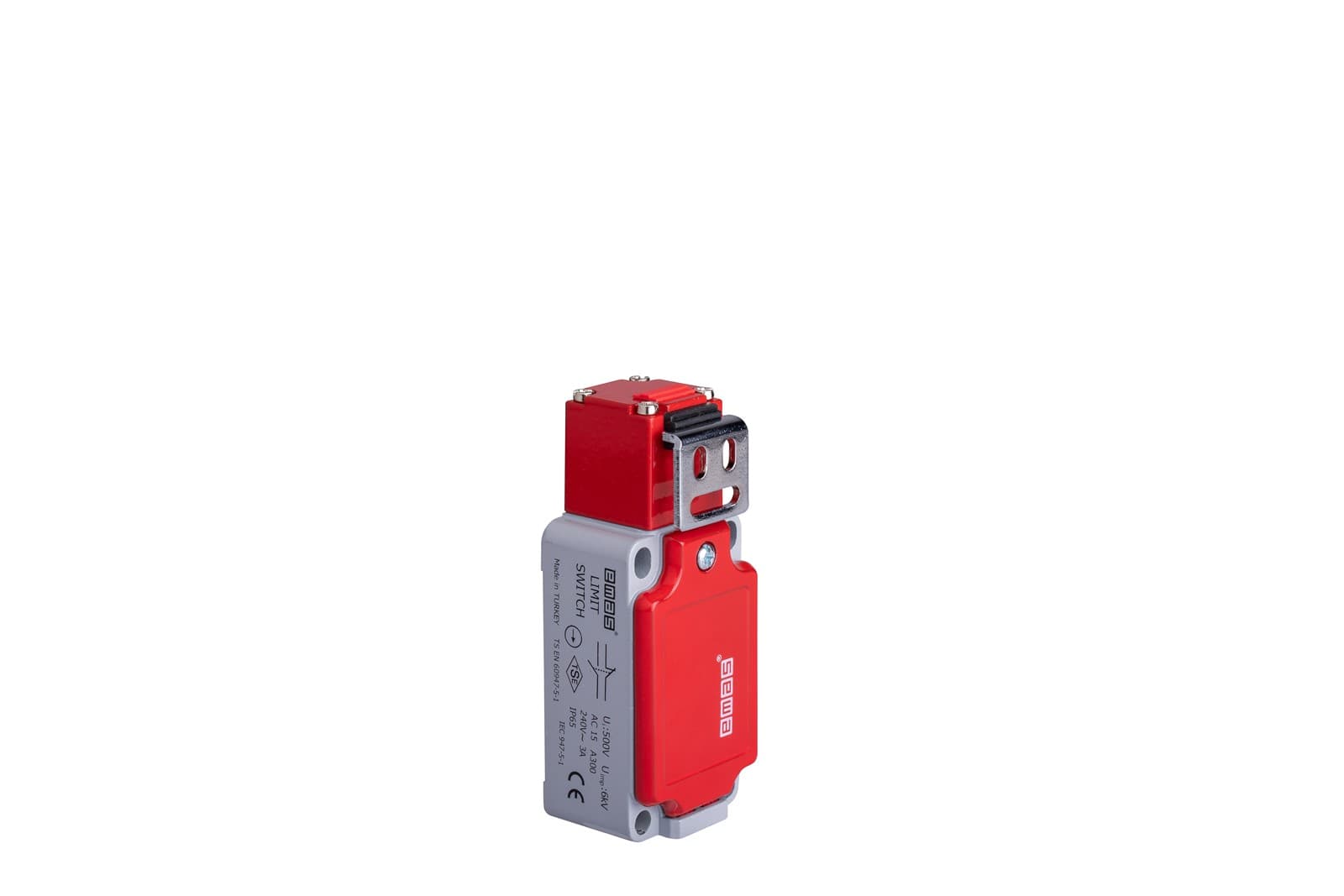 لیمیت سوئیچ اماس Emas Right Angle Key Safety Switch Slow Action 1NO+1NC Limit Switch 52K23LUM321 — تصویر ۲