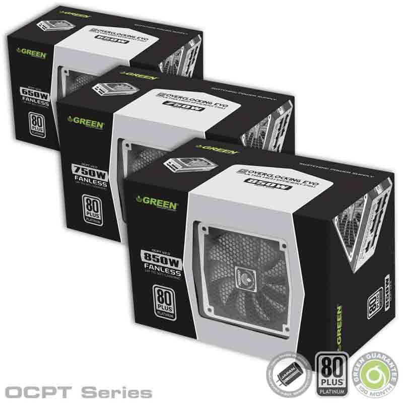 منبع تغذیه گرین پلاتینیوم 750 وات مدل GP750B OCPT(دست دوم) — تصویر ۳