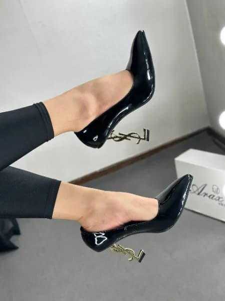 کفش زنانه پاشنه 10 سانت مدل YSl — تصویر ۷