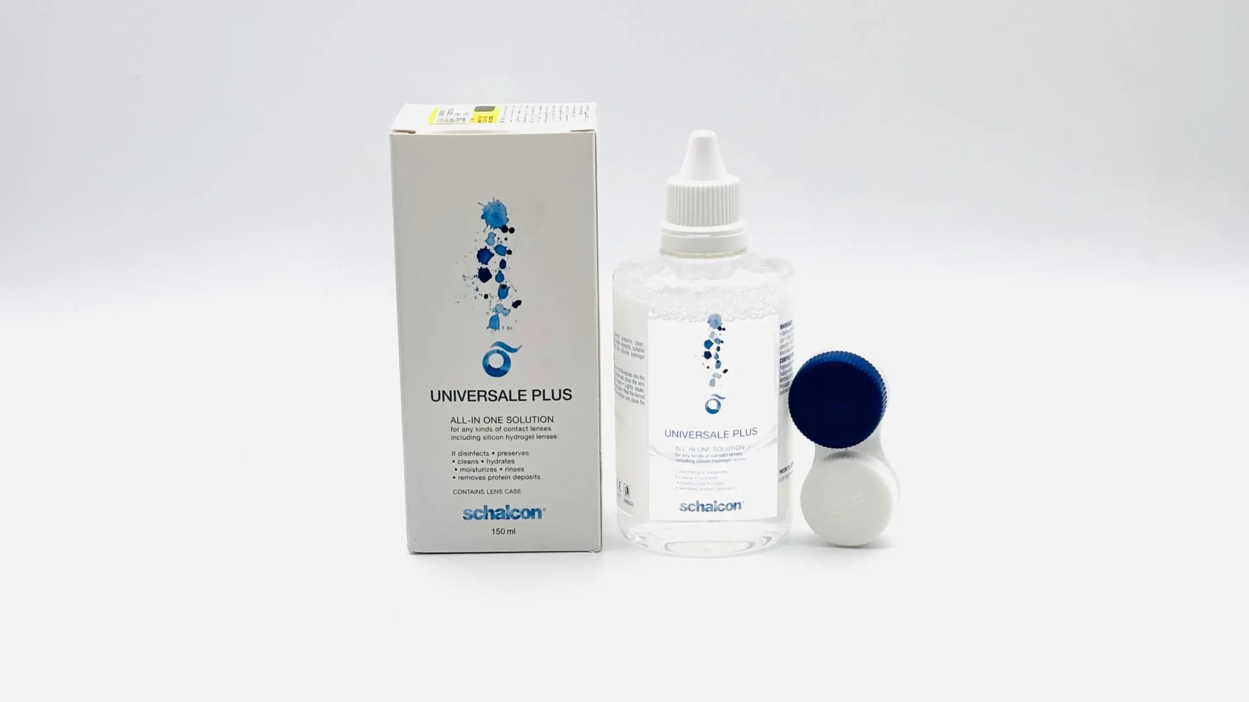 محلول شستشوی لنز یونیورسال پلاس شالکون 150ml — تصویر ۲