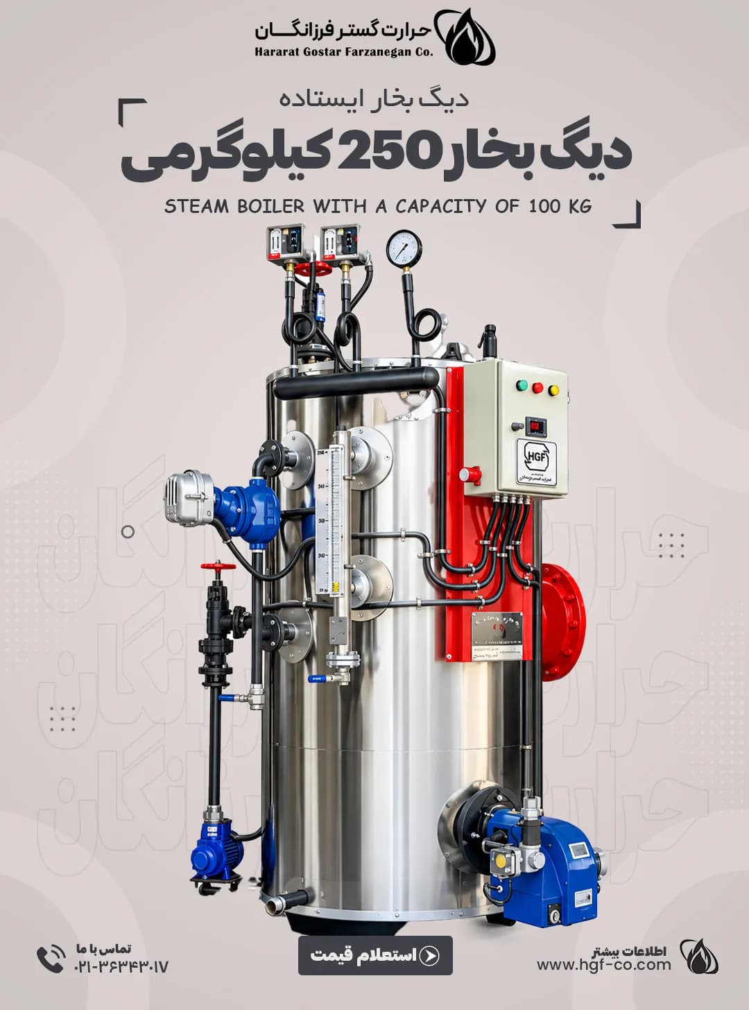 دیگ بخار 250 کیلوگرمی — تصویر ۳