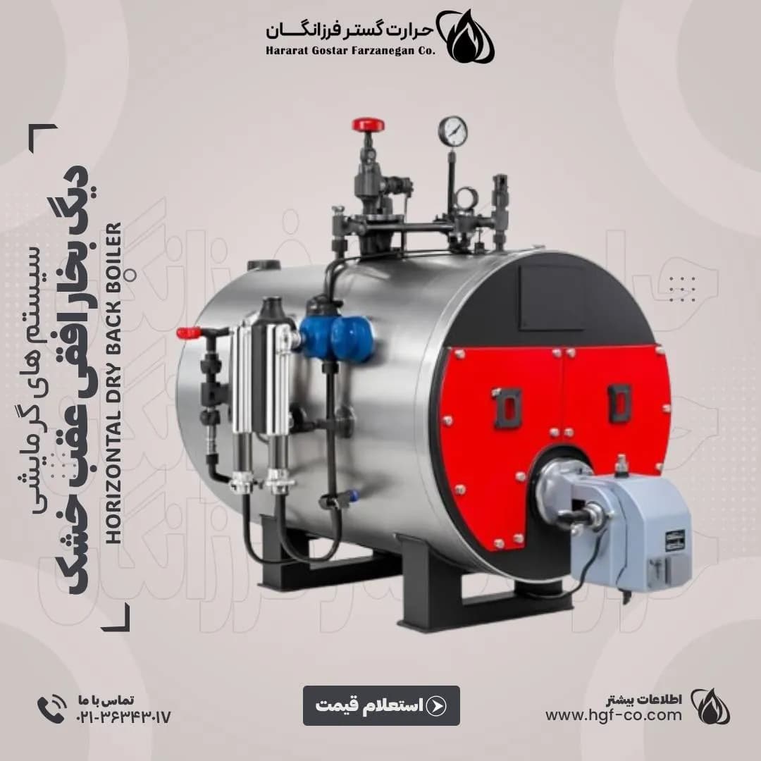 دیگ بخار افقی عقب خشک — تصویر ۲