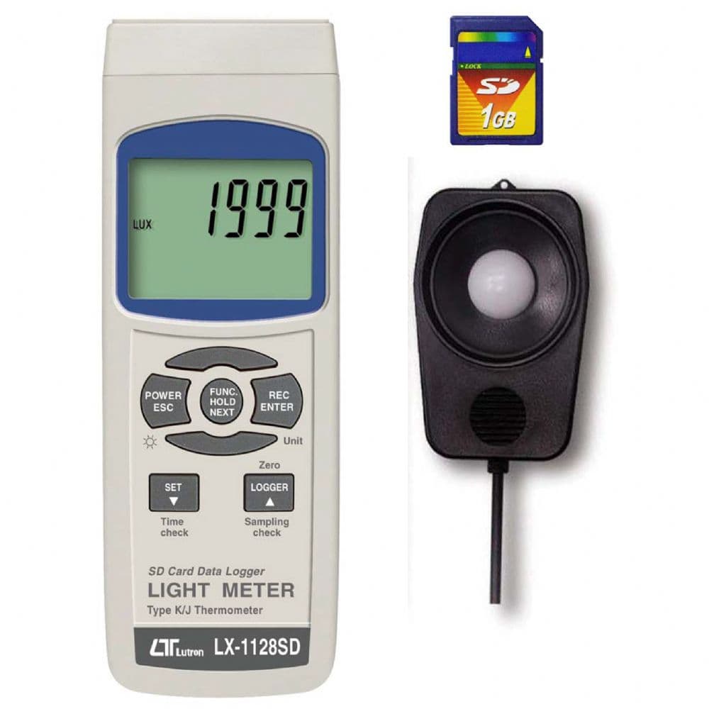 لوکس متر و دیتالاگر لوترون Lutron Lux Meter LX-1128SD — تصویر ۴