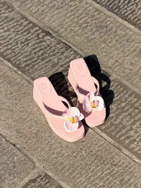 صندل لژ دار 6 سانت مدل ارکیده — تصویر ۳