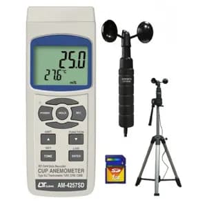 سرعت سنج باد لوترون (انمومتر) با ملحقات کامل Lutron Anemometer AM-4257SD