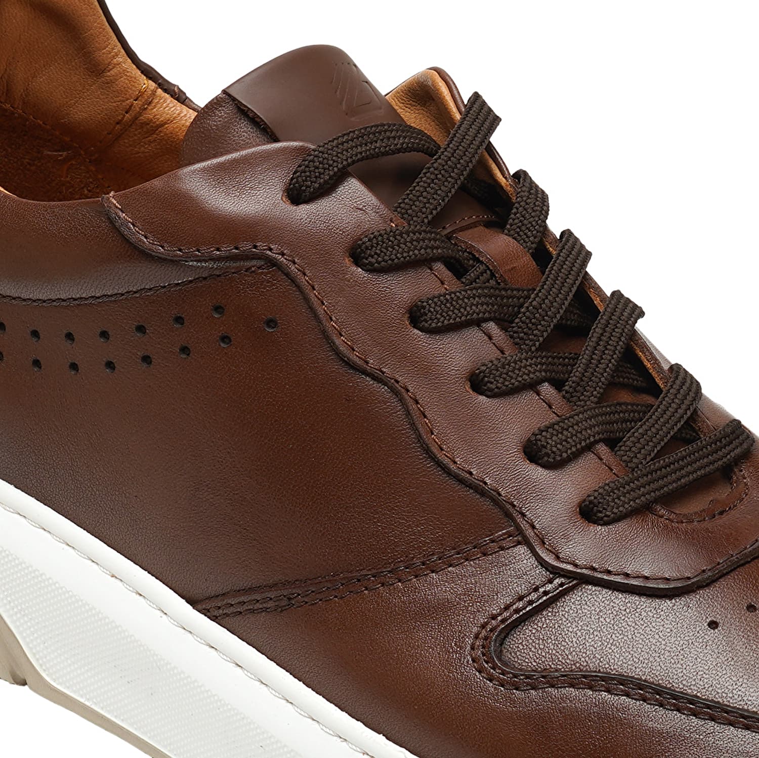 کفش مردانه اسنیکر Erkek Taba Hakiki Deri Sneaker Ayakkabı 3K1SA75153 گریدر — تصویر ۱۱