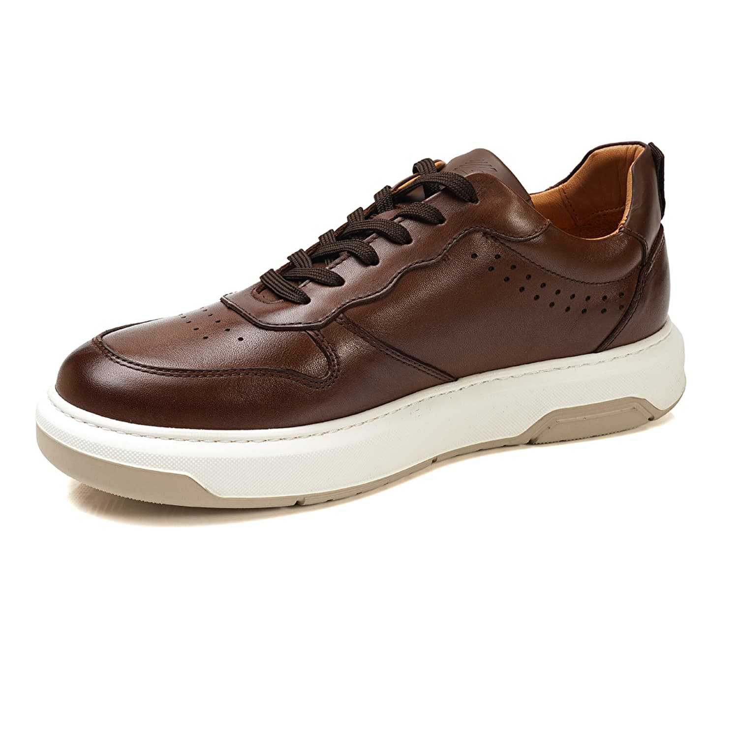 کفش مردانه اسنیکر Erkek Taba Hakiki Deri Sneaker Ayakkabı 3K1SA75153 گریدر — تصویر ۹