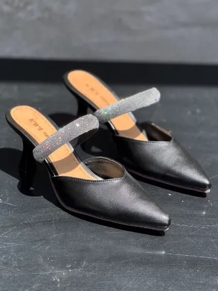 کفش پاشنه دار نگینی مدل ایزابل — تصویر ۴