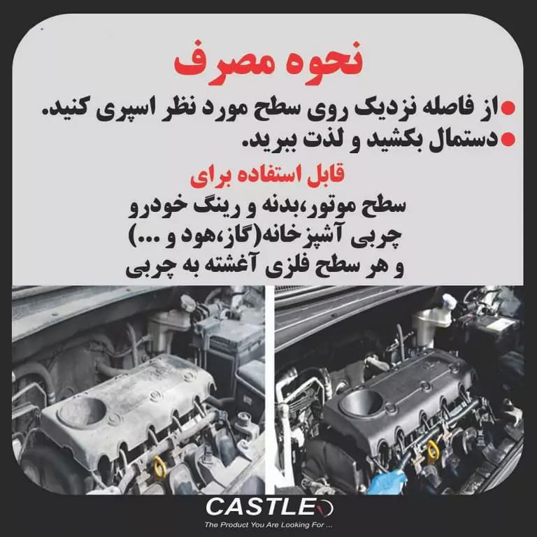 نانو اسپری صفر شوی سطح موتور مدل موتور واش — تصویر ۳