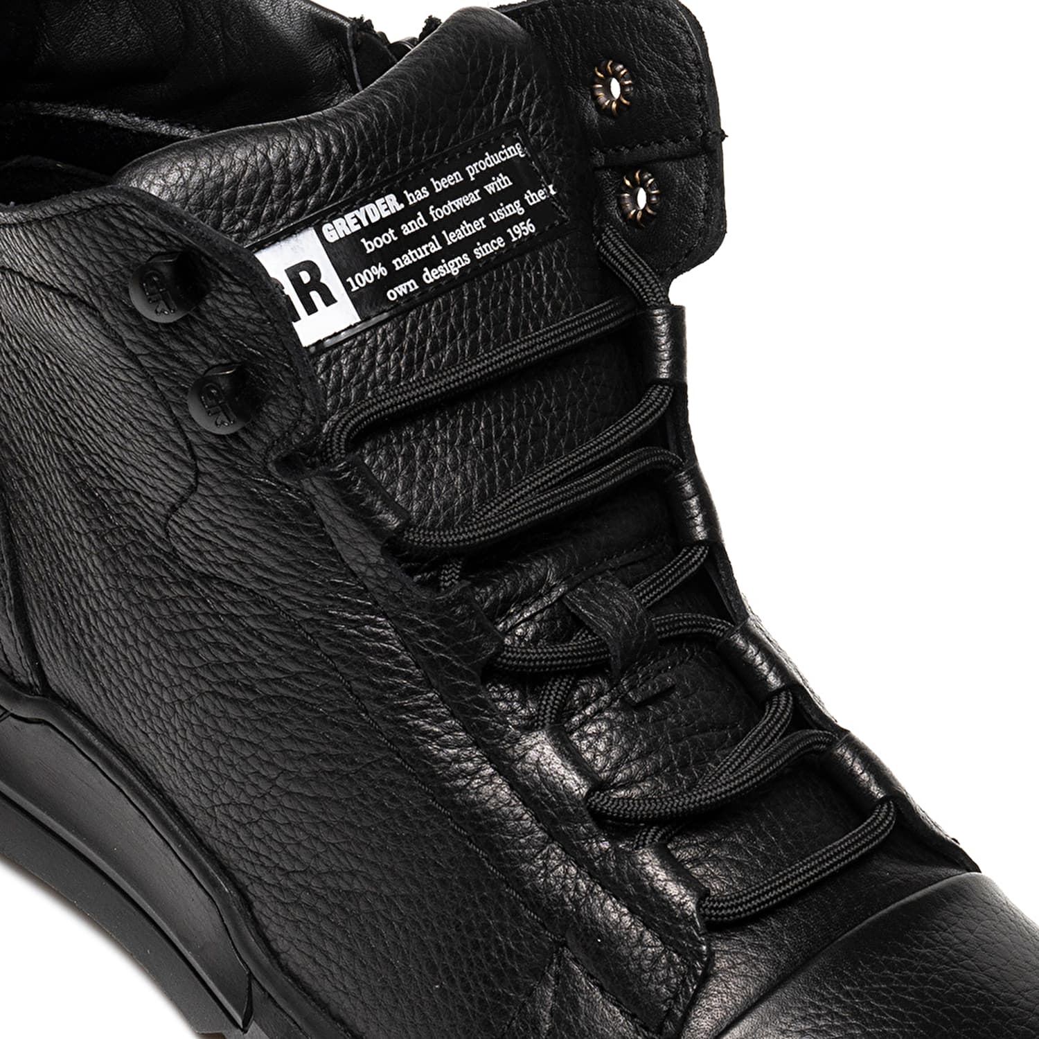 کفش مردانه اسنیکربوت Erkek Siyah Hakiki Deri Sneaker Bot 3K1CB14361 گریدر — تصویر ۱۲