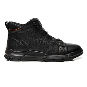 کفش مردانه اسنیکربوت Erkek Siyah Hakiki Deri Sneaker Bot 3K1CB14361 گریدر — تصویر ۸
