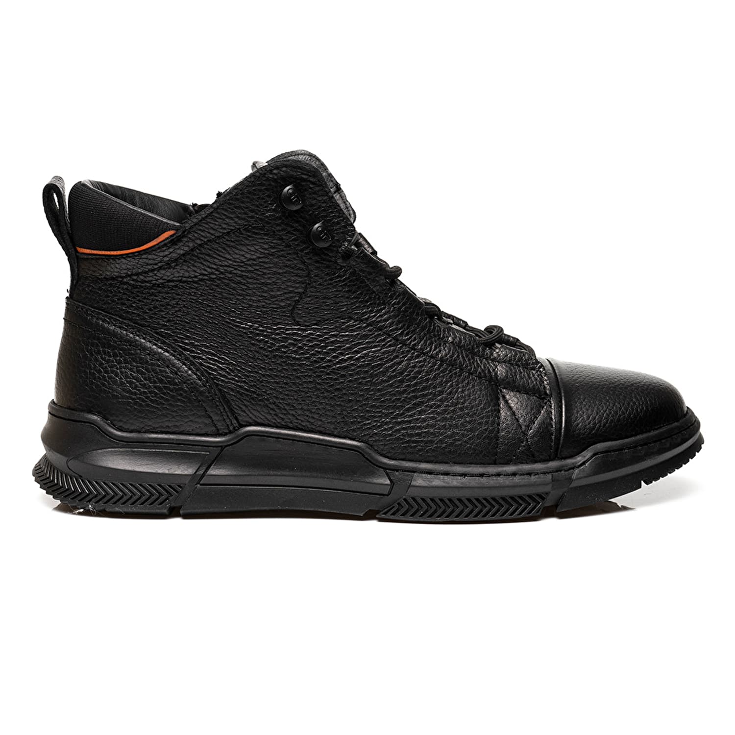 کفش مردانه اسنیکربوت Erkek Siyah Hakiki Deri Sneaker Bot 3K1CB14361 گریدر — تصویر ۹