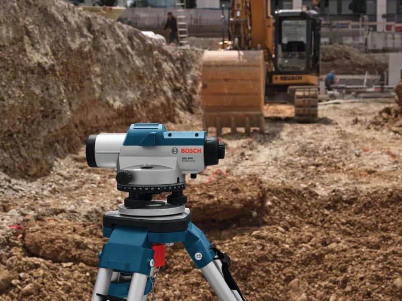 تراز اپتیک لیزری بوش با ملحقات کامل Bosch GOL 32 D+BT160+GR500 Professional Optical Level — تصویر ۱۰