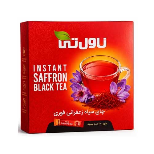 چای سیاه فوری زعفرانی ناولتی بسته 30 عددی — تصویر ۲