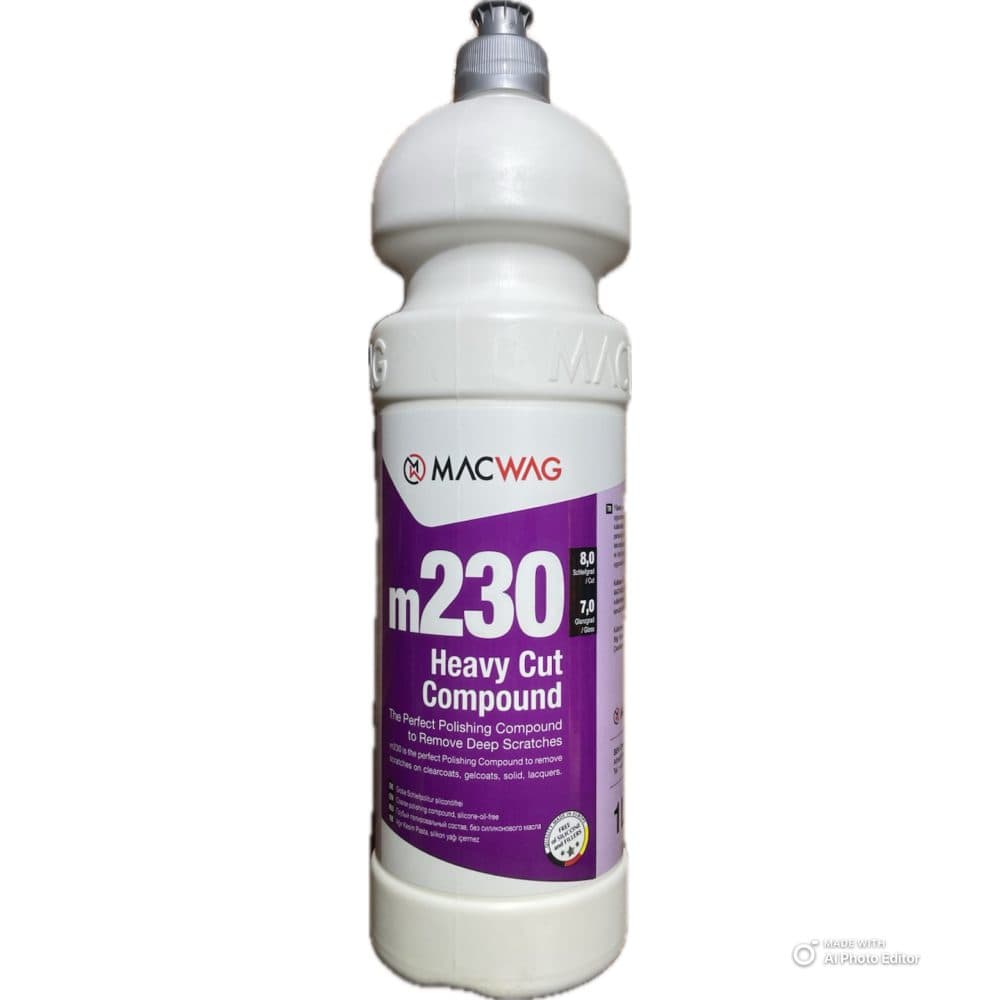 پوليش زبر یک لیتری مک وگ مدل MacWag Heavy Cut Compound m230