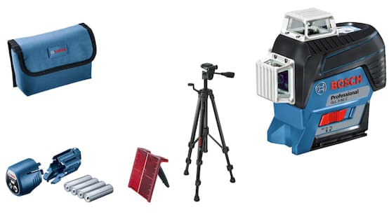 تراز لیزری خطی بوش Bosch GLL3-80 CG Professional Line Laser+BT150 Tripod — تصویر ۹