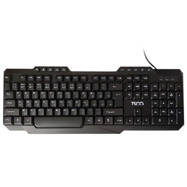 کیبورد باسیم تسکو مدل TK 8019، سوئیچ ممبران، Full-size، نورپردازی LED RGB — تصویر ۴