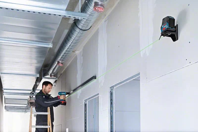 تراز لیزری بوش با پایه چرخشی و گیره ثبات Bosch GCL 2-15 G Professional Combi Laser+RM1+BM3 — تصویر ۱۱