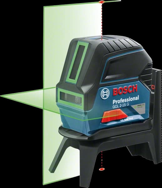 تراز لیزری بوش با پایه چرخشی و گیره ثبات Bosch GCL 2-15 G Professional Combi Laser+RM1+BM3 — تصویر ۹
