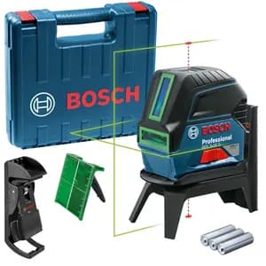 تراز لیزری بوش با پایه چرخشی و گیره ثبات Bosch GCL 2-15 G Professional Combi Laser+RM1+BM3