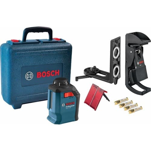 تراز لیزری بوش با پایه چرخشی و گیره ثبات Bosch GCL 2-15 Professional Combi Laser+RM1+BM3 — تصویر ۸