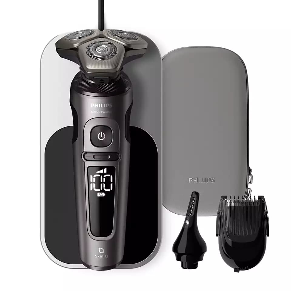 ماشین اصلاح صورت فیلیپس سری S9000 پرستیژ Philips S9000 Prestige Cordless electric shaver with 2 attachments SP9872/22 — تصویر ۱۰