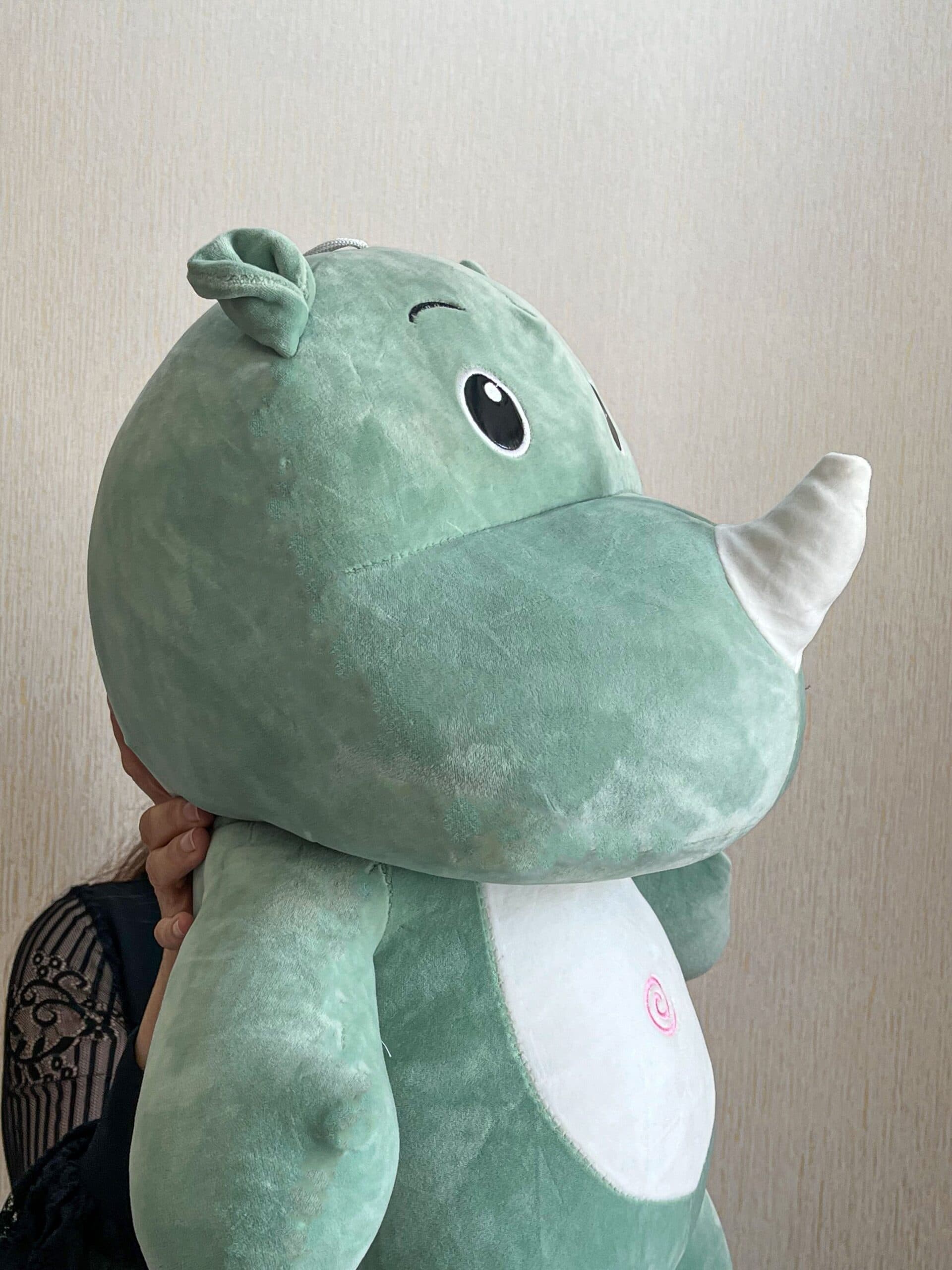 عروسک کرگدن وارداتی 70cm — تصویر ۶