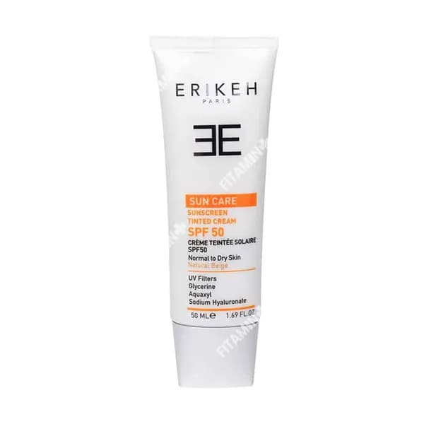 کرم ضد آفتاب SPF50 اریکه مناسب پوست های خشک و نرمال 50 میلی لیتر — تصویر ۳