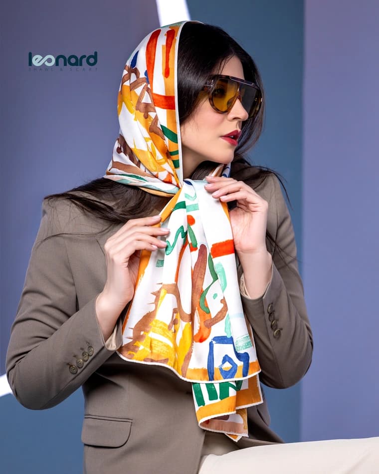 شال گردن ابریشم ch138-1 — تصویر ۳