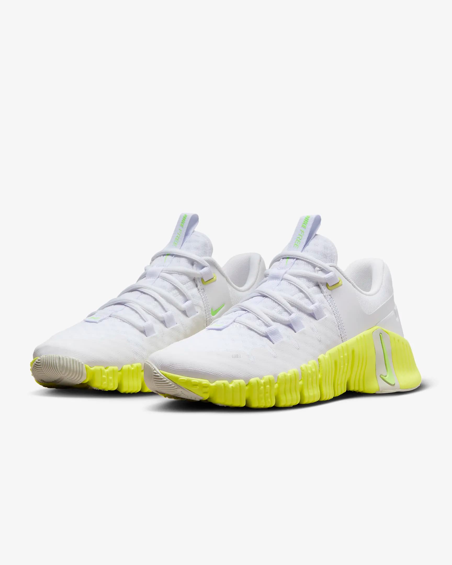 کفش مردانه نایک سفید و زرد Nike Free Metcon 5 — تصویر ۶